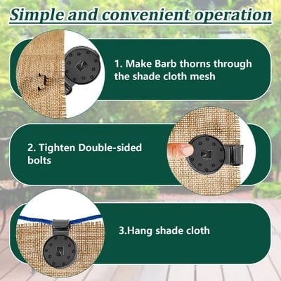Last Day Promotion 48% OFF - Shade Cloth Heavy Duty Lock Grip
