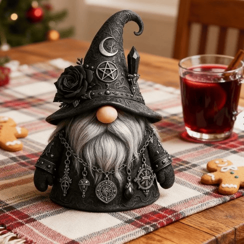 🔥Christmas Sale🎄Master of Mysteries Witch Gnome 🧙 Spooky-Cute Magic Decor For Your Shelf ✨