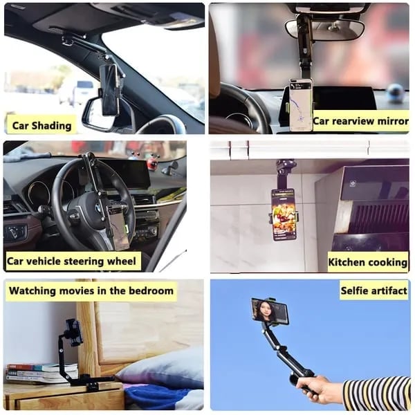 🔥Hot Sale 49% OFF-1080 angle rotation Car Multifunction Mount Stand Holder for Cell Phone