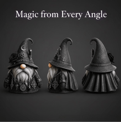 🔥Christmas Sale🎄Master of Mysteries Witch Gnome 🧙 Spooky-Cute Magic Decor For Your Shelf ✨