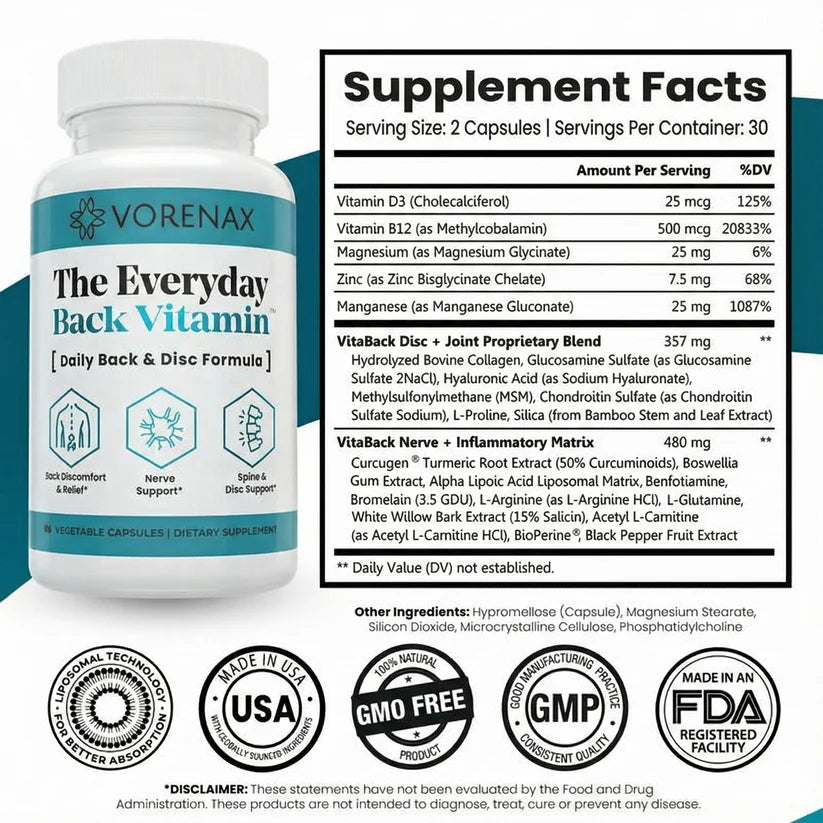 Vorenax Everyday Back Vitamin