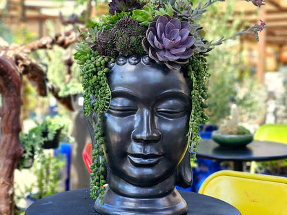 Buddha Head Planter By Plantatorem
